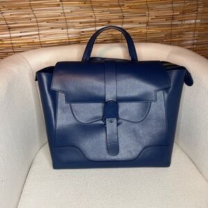 SENREVE. Elegant Blue Leather Bag